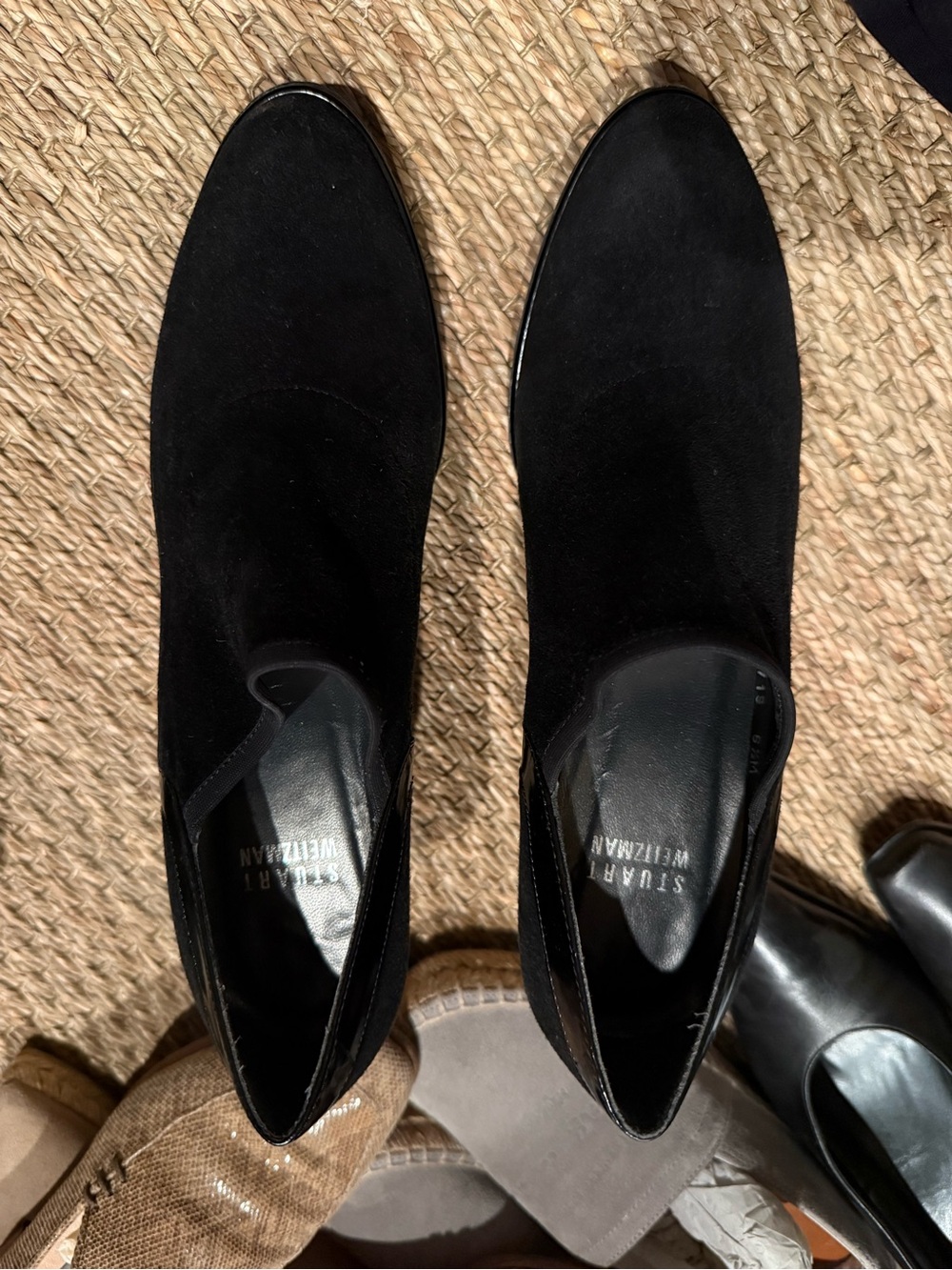 Stuart Weitzman Black Suede Chukka Boots
